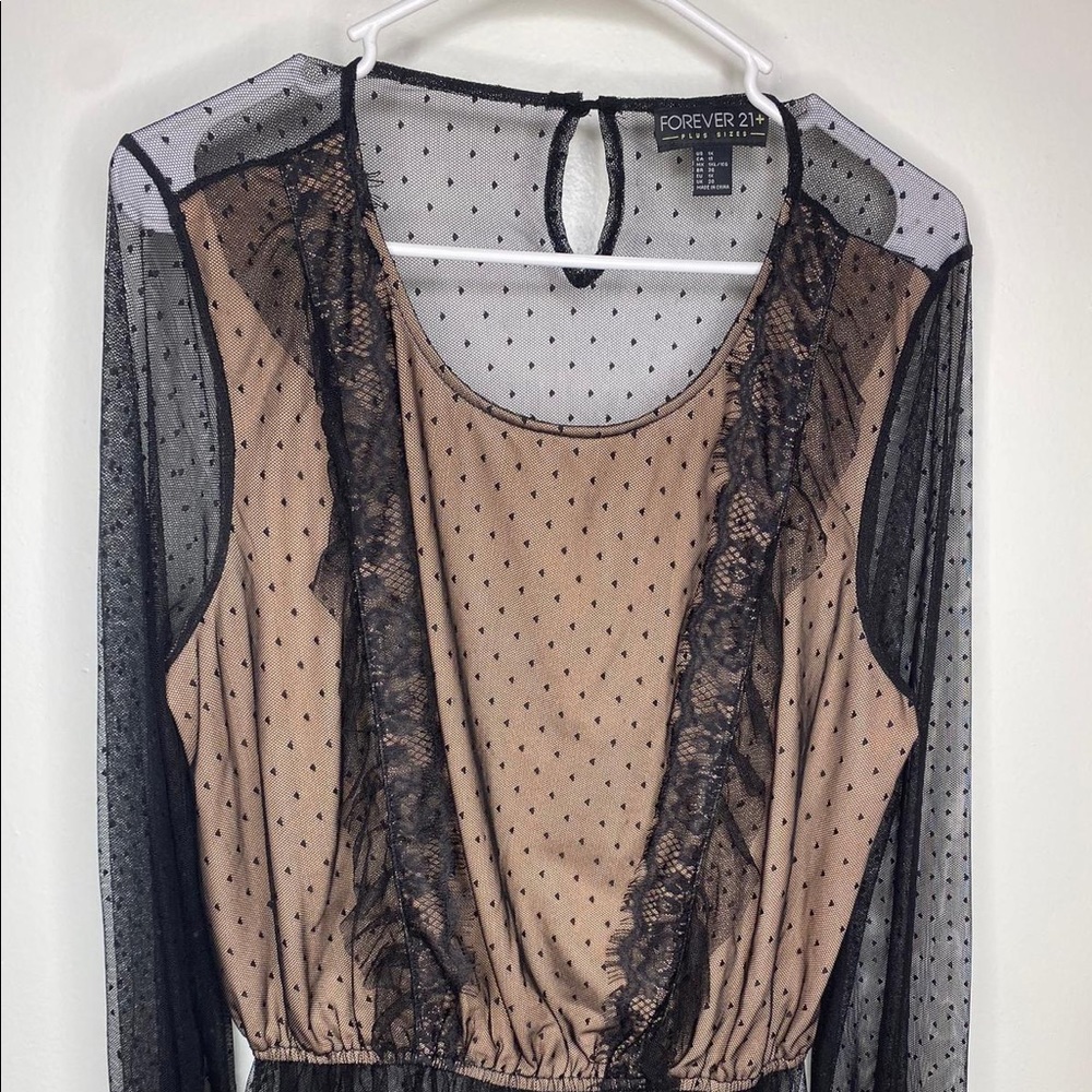 Forever 21 Mesh top 1X